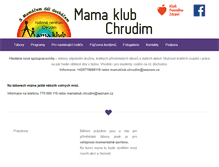 Tablet Screenshot of mamaklubchrudim.cz
